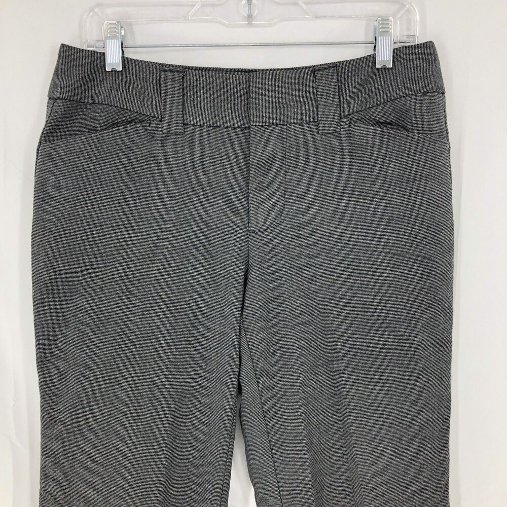 Gap Stretch Curvy Fit Flared Leg Gray Dress Slacks Pants 8 (32x30)